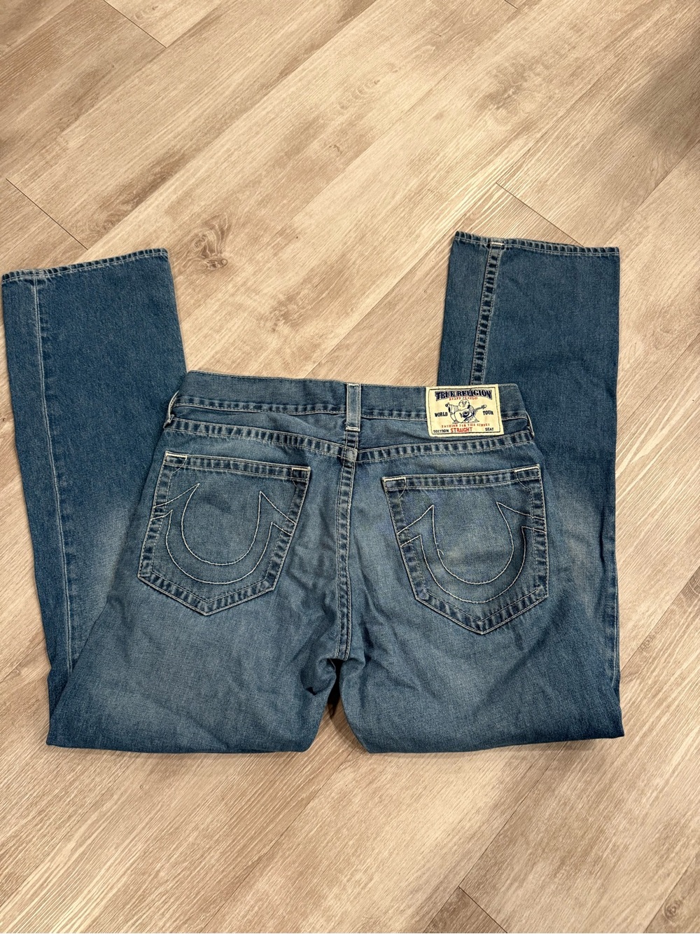 True Religion Men's Straight Leg Denim Jeans Size 34